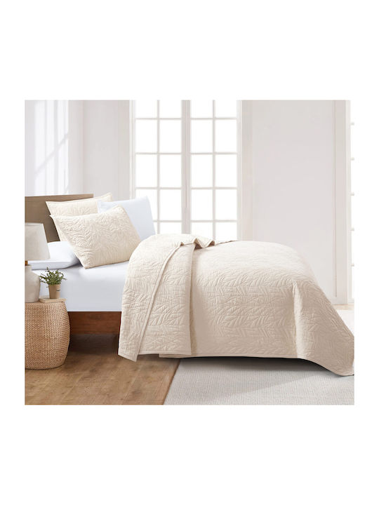 Liolios Home Подредба Покривало King Size Бежов 260x240см 3бр