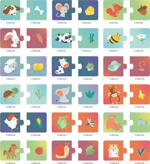 Wooden Kids Puzzle Animal Snack Time for 1+ Years 36pcs Hape