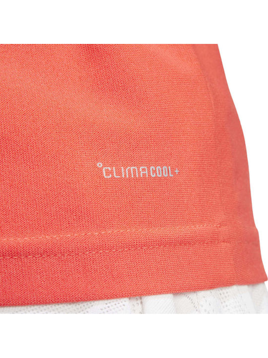 adidas Pro Climacool Match JE7117 Γυναικεία Μπλούζα Κόκκινη