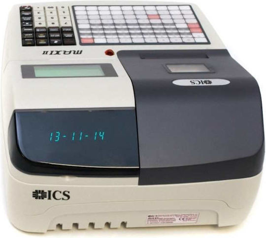 ICS Maxi Ii Ταμειακή Μηχανή Εστιατορίου σε Μαύρο Χρώμα