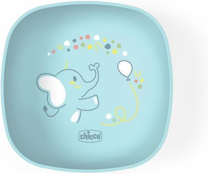 Chicco Baby Food Bowl made of Silicone Blue