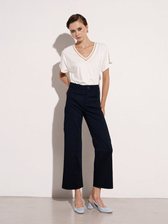 Dama Tesatura Pantaloni Black