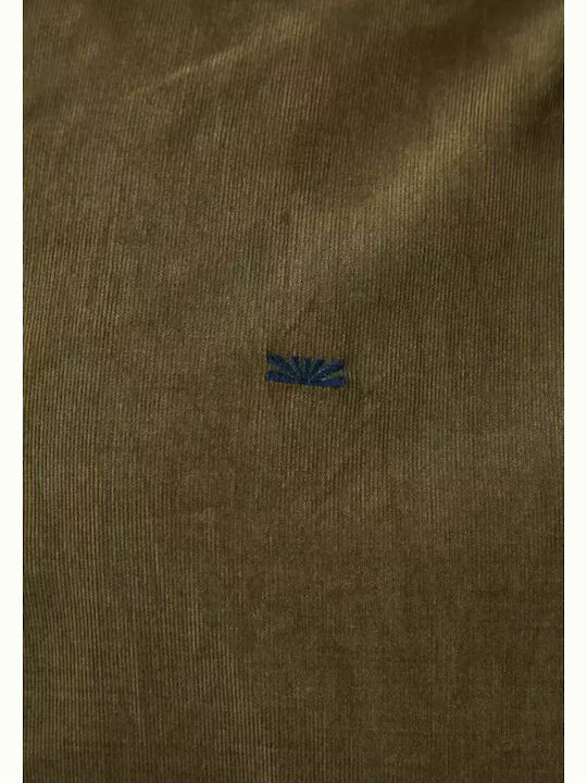 Long-sleeved Corduroy Shirt Cement