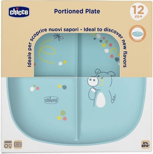 Chicco Παιδικό Πιάτο Φαγητού Μπλε