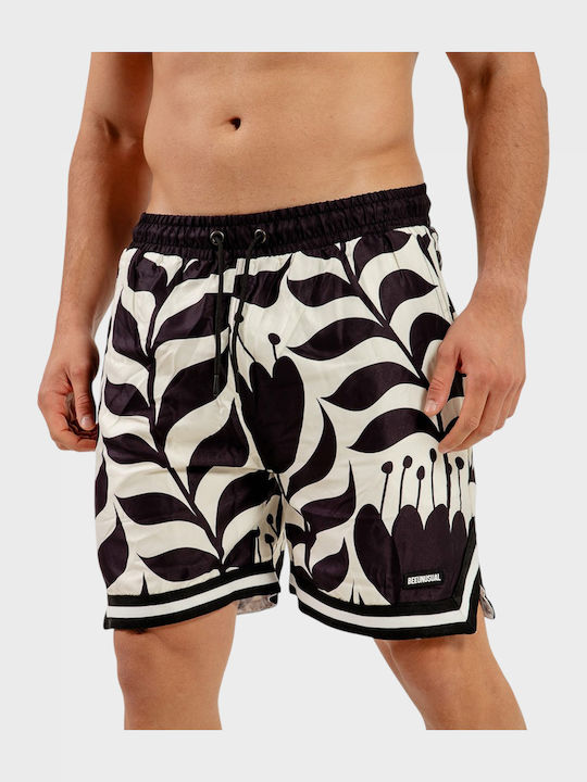 Men's Swimwear Shorts Black - White