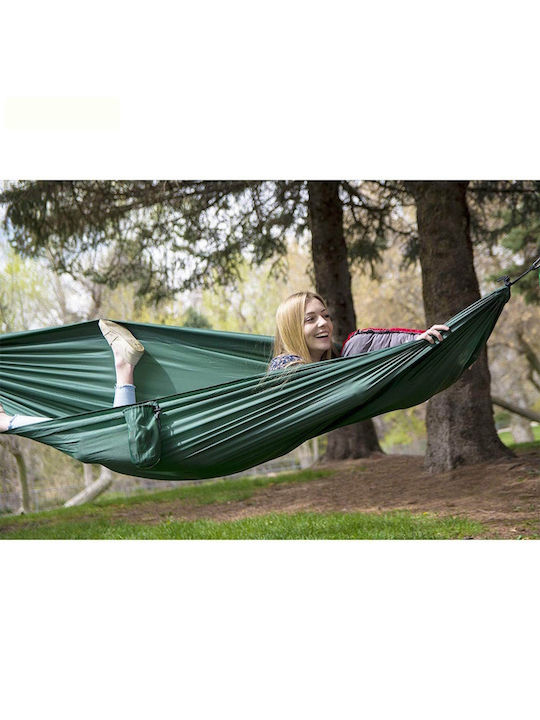 Kepeak Ultralight Parachute King Size Fabric Green Hammock 300x200cm