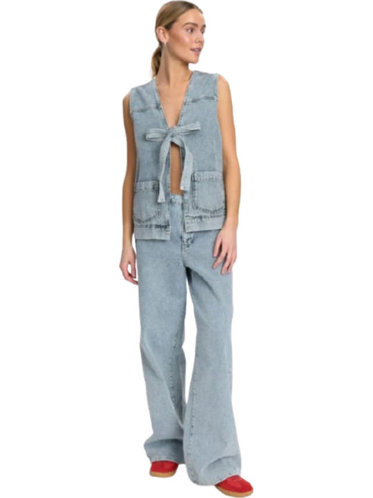 Women's Jean Jacket for Spring or Autumn Light Blue