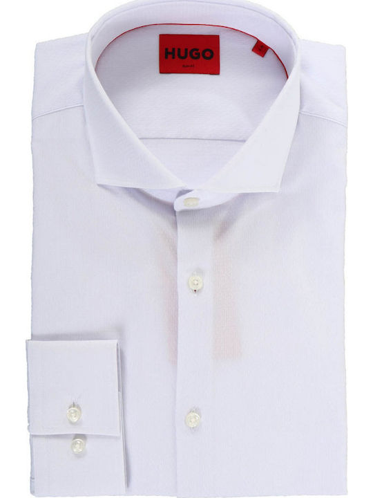 Kason Long-sleeved Cotton Shirt White