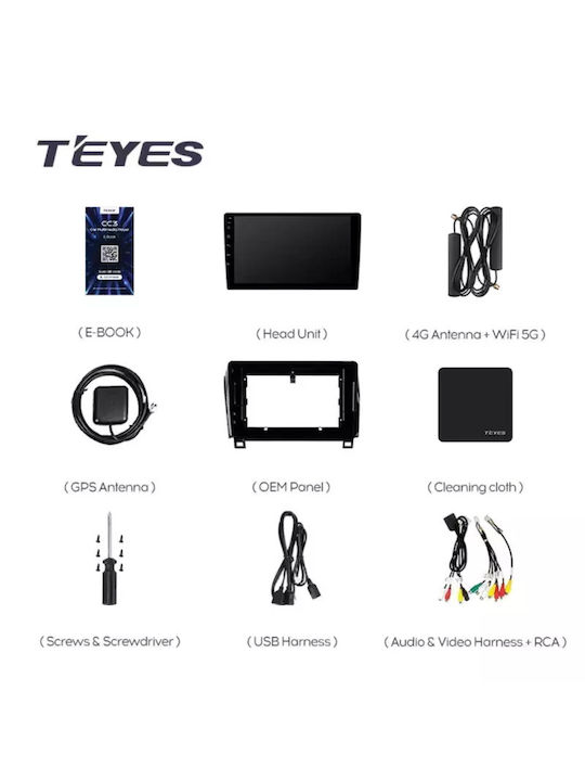 Teyes Sistem Audio Auto pentru Toyota Sequoia 2008-2017 (Bluetooth/USB/WiFi/GPS/Apple-Carplay/Android-Auto) cu Ecran Tactil 10.2"