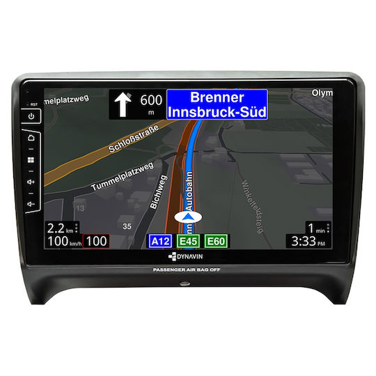 Dynavin Ηχοσύστημα Αυτοκινήτου για Audi TT (8J) 2008-2014 (Bluetooth/USB/WiFi/GPS/Apple-Carplay/Android-Auto) με Οθόνη Αφής 9"