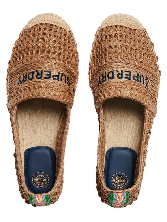 D2 Sdna Raffia Espadrille Γυναικείες Εσπαντρίγιες σε Καφέ Χρώμα