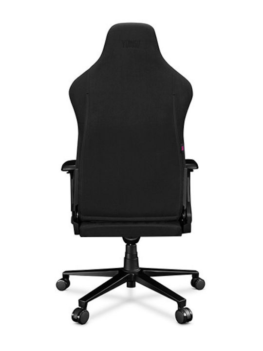 Yumisu 2052 Fabric Gaming Chair with Adjustable Arms Black