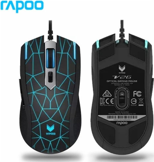 Rapoo V26 Gaming Ποντίκι 3000 DPI Μαύρο