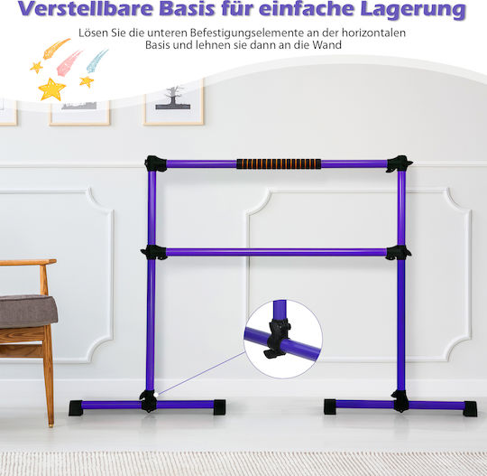 Costway Verstellbare Ballett- & Dehnstange Lila Sp37449pu