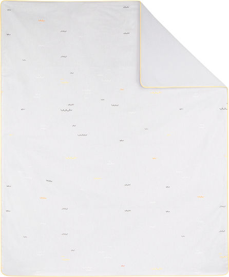 Kikka Boo Blanket Nursery Swaddling Blankets Seally Me Cotton White 80x110cm