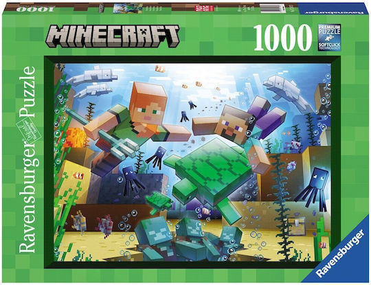 Minecraft Mosaic Puzzle 2D 1000 Pieces
