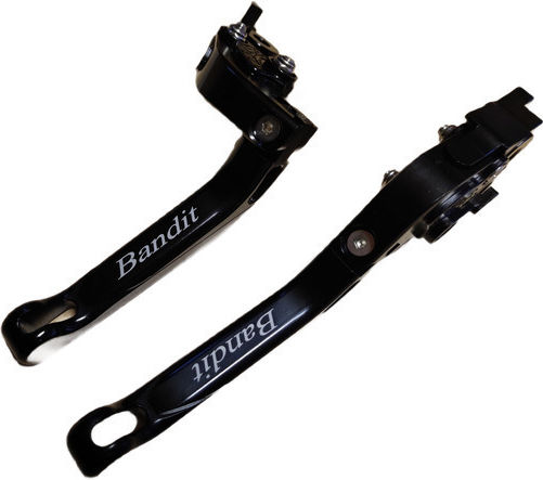 Set Manete Frână/Ambreiaj Motocicletă Manete de motocicletă Manete de motocicletă ajustabile pentru Suzuki Bandit 650 Negre 25025671-1