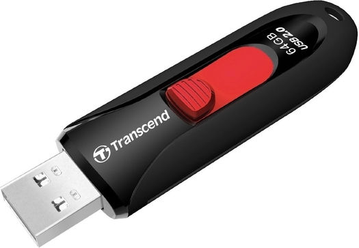 Transcend 64GB USB 2.0 Стик Черен