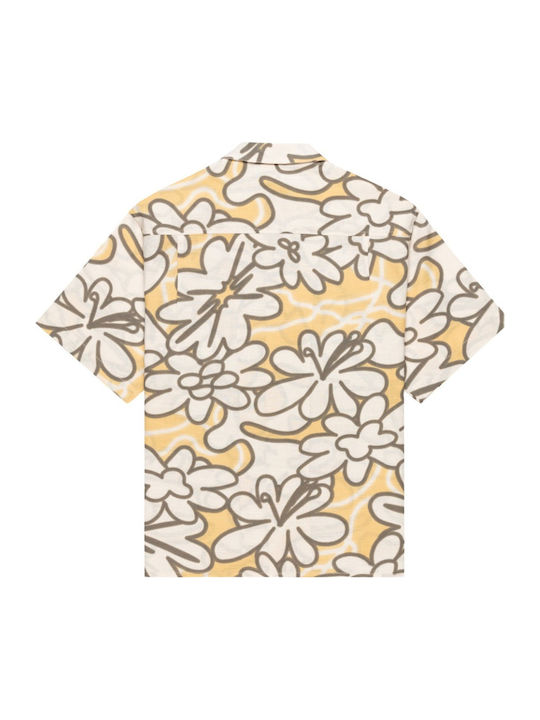 Kurzärmlig Baumwolle Hemd Pop Yellow
