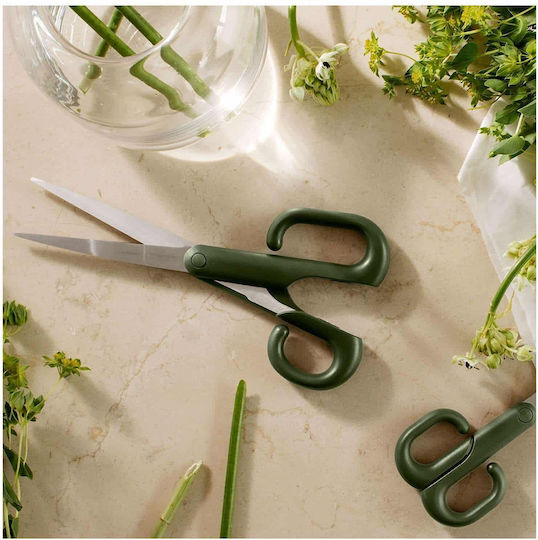 Foarfecă multifuncțională din oțel inoxidabil 24 cm Vârfuri rotunjite Unealtă verde