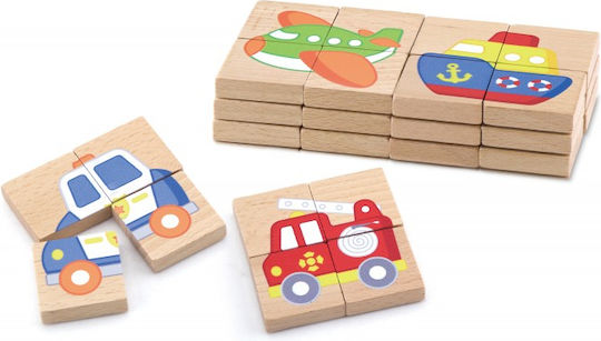 Ξύλινο Παιδικό Puzzle Σφηνώματα 32pcs Viga Toys