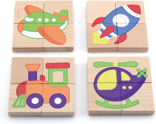 Ξύλινο Παιδικό Puzzle Σφηνώματα 32pcs Viga Toys
