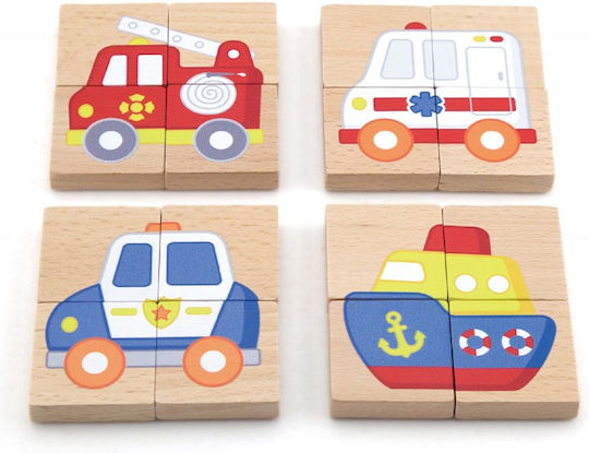 Ξύλινο Παιδικό Puzzle Σφηνώματα 32pcs Viga Toys
