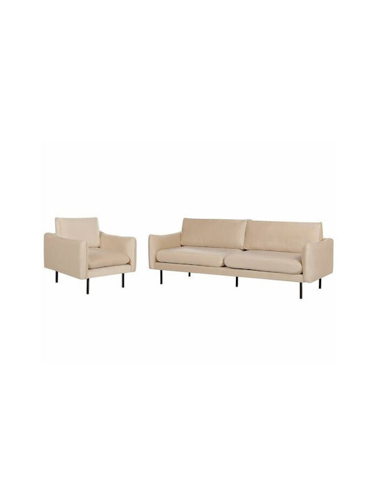 Berwyn 1827 Living Room Furniture Set 3-Seater & Armchair Brown