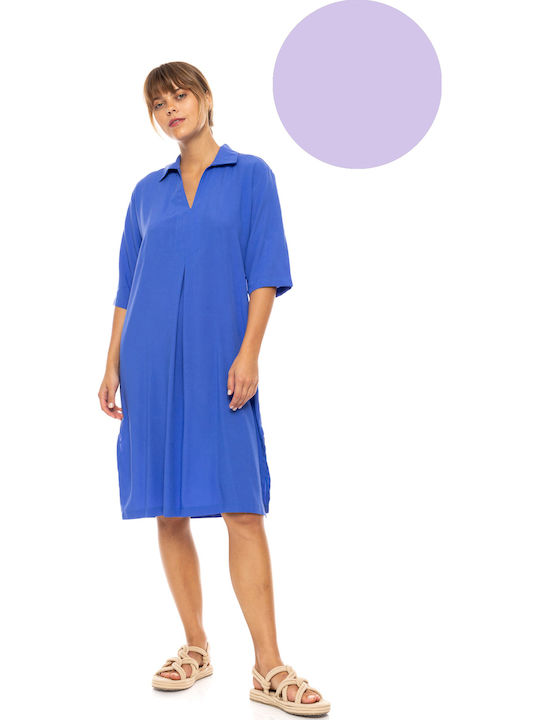 Pink Label Γυναικείο Φόρεμα Παραλίας Levander