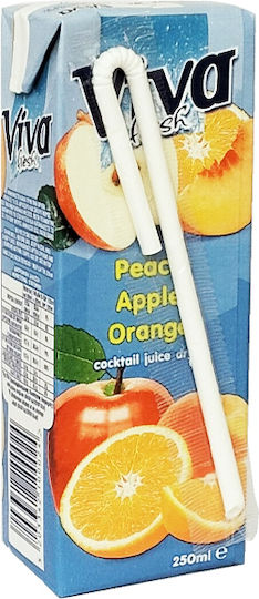 Viva 250ml Pfirsich-Apfel-Orange Fruchtsaftgetränk 1-49980