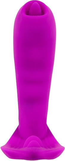 Javida Licking Panty Vibe Mini Δονητής για Ζευγάρια με Απομακρυσμένο Έλεγχο 10cm Ροζ