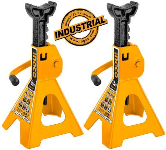 Ingco Set Car Support Stands for Vehicles with Lifting Capacity up to 3 Tons