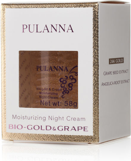 Pulanna Bio-Gold & Grape Cream Face Night 60gr