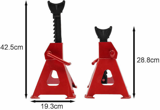 Set Car Support Stands for Vehicles with Lifting Capacity up to 3 Tons