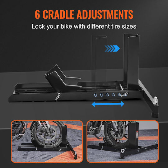 Motorcycle Front Wheel Support Vevor Max 816.5 Kg Steel Diameter 15-22 Inch