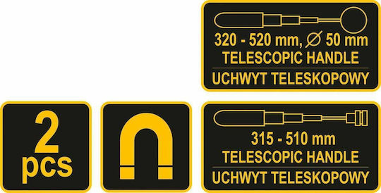 Vorel Telescopic Vehicle Inspection Mirror 50mm