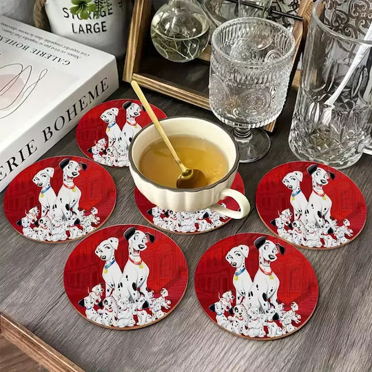 Wooden Coaster 101 Dalmatians Dogs