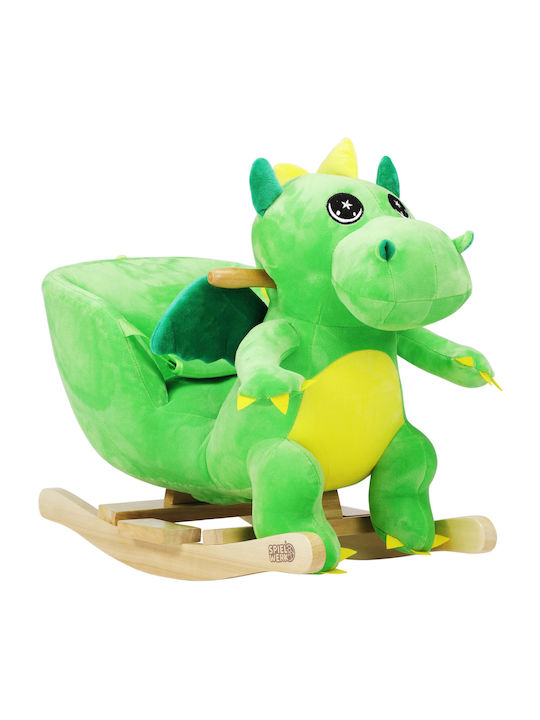 Spielwerk Manual Relax pentru Bebeluși Leagăn Dinosaur cu Muzică Verde