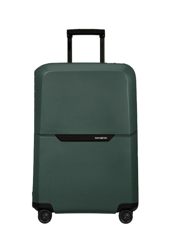 Samsonite MAGNUM Mittlerer Hartschalen-Reisekoffer Forestgrün mit 4 Rädern Höhe 69cm