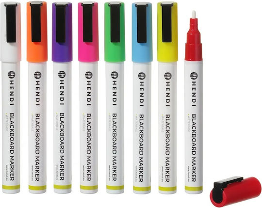 Marker Set Whiteboards 3mm Tip 8 Pieces Hendi 664278