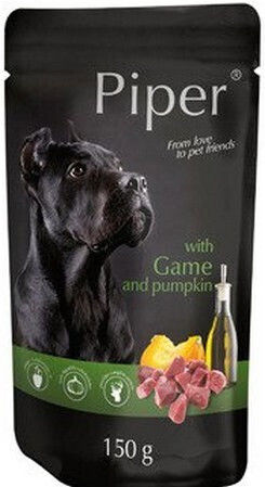 Dolina Noteci Piper Wet Food Dogs in Pouches with Bushmeat, Pumpkin, Deer, Meat and Vegetables 150gr