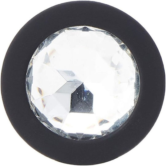 Smd Diamond Silicone Butt Plug Anal Plug Silicone 7cm Small Black