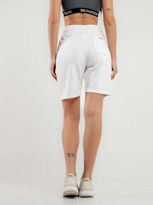 Be:Nation Women's Terry Activewear Shorts White