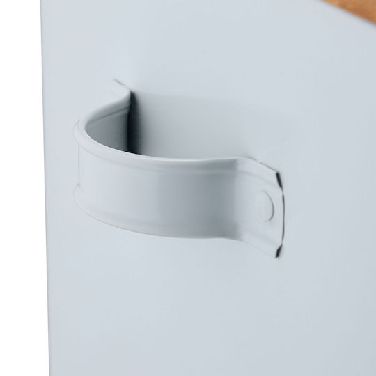 Set aus 2 Futterbehältern für Tiere, verschiedene Bambusdeckel, 5,5 L, 13,5 L, Eisen