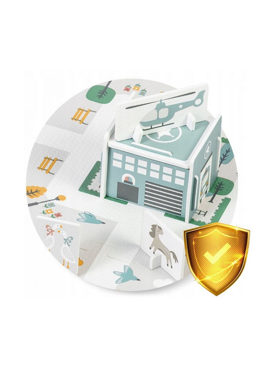 Nukido Kids Foam Rug City Figures Design 105x105cm