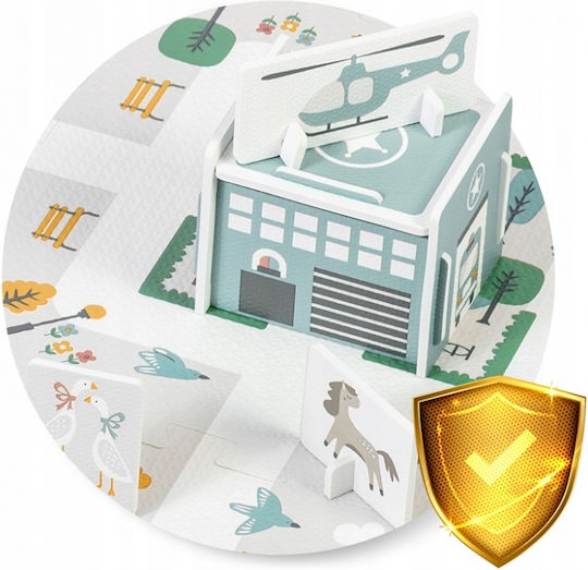 Nukido Kids Foam Rug City Figures Design 105x105cm