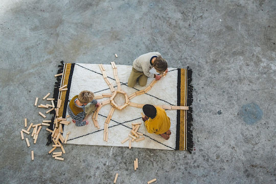 Tapis Petit Etnic Ръчно изработено Детско килимче Памучно Ocher 120x170см
