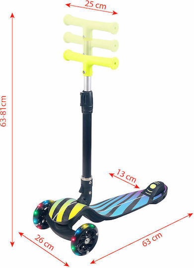 Action One Kids 3-wheel Foldable Scooter Fantasy Light-up Wheels