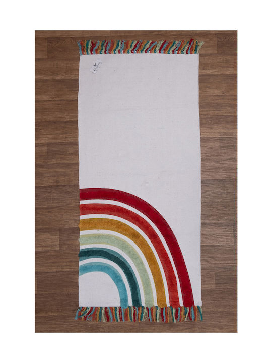 Viopros Παιδικό Χαλί Λευκό 70x140cm