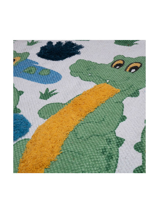 Viopros Kinder Teppich Weiß 70x140cm